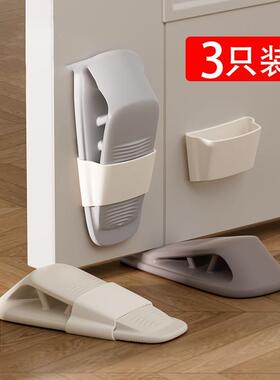 门塞免打孔门阻器防撞防风门挡堵家用房门橡胶静音门吸门牴楔固定