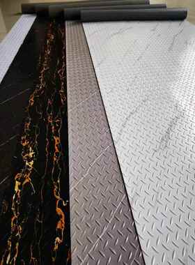 PVC白色防滑垫防水大理石瓷砖地垫楼梯走廊黑黄色防滑地垫子地毯