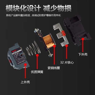 德力I西1201交流接触器 0910低压接触器 电梯三相220v线圈CJX2S