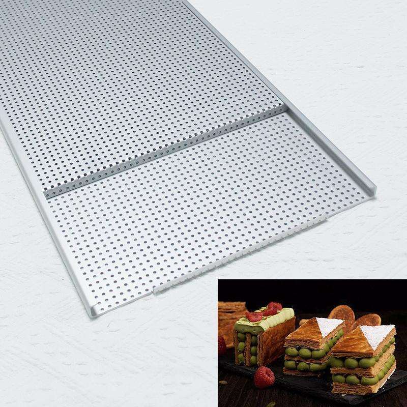 拿破仑酥皮冲孔烤盘60*40模具加厚阳极铝合金商用烘焙模具