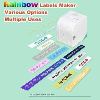 PhomeoP12耗打材m12mm标签印纸色带彩色成卡Phomemo通热敏合纸热