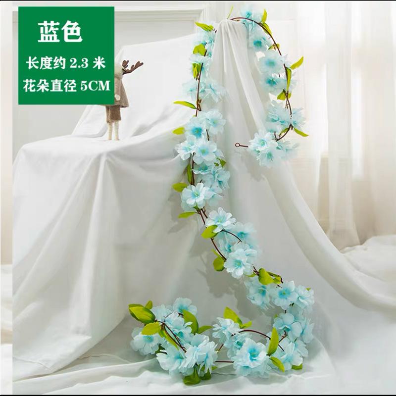 玫瑰花仿真樱花壁挂装饰仿真绿植