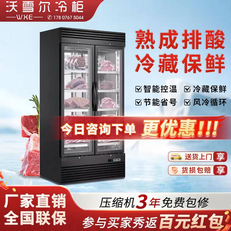熟成牛肉排酸冷柜恒温干式湿式牛排冷藏冷冻展示柜定制牛扒保鲜柜