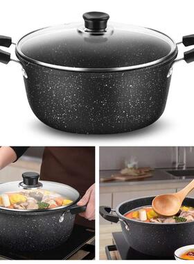 Universal Maifan Stone Soup Pot Non-stick with Lid Kitchen