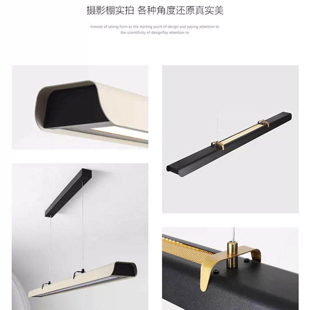 全光谱护计眼餐厅灯轻奢高餐桌灯长端条办公32室灯吊具设师茶室吊