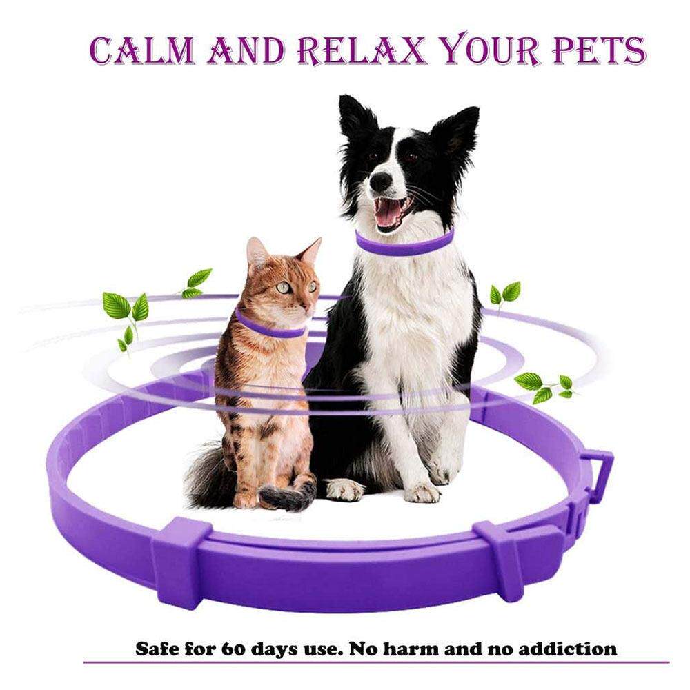 Pet Calm Collar Neck Strap Plastics Cat Dog Soothe Collar Ad