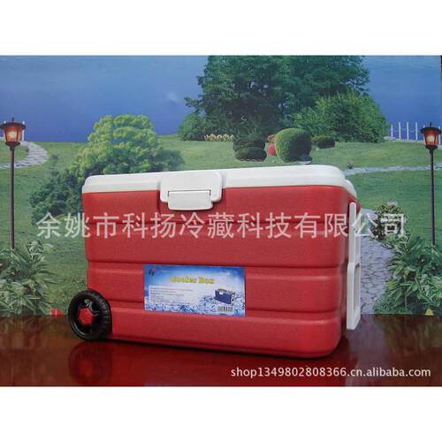 40L升配轮子钓箱 便携式 户外酒店餐饮冷链拉杆保温箱冷藏箱PU