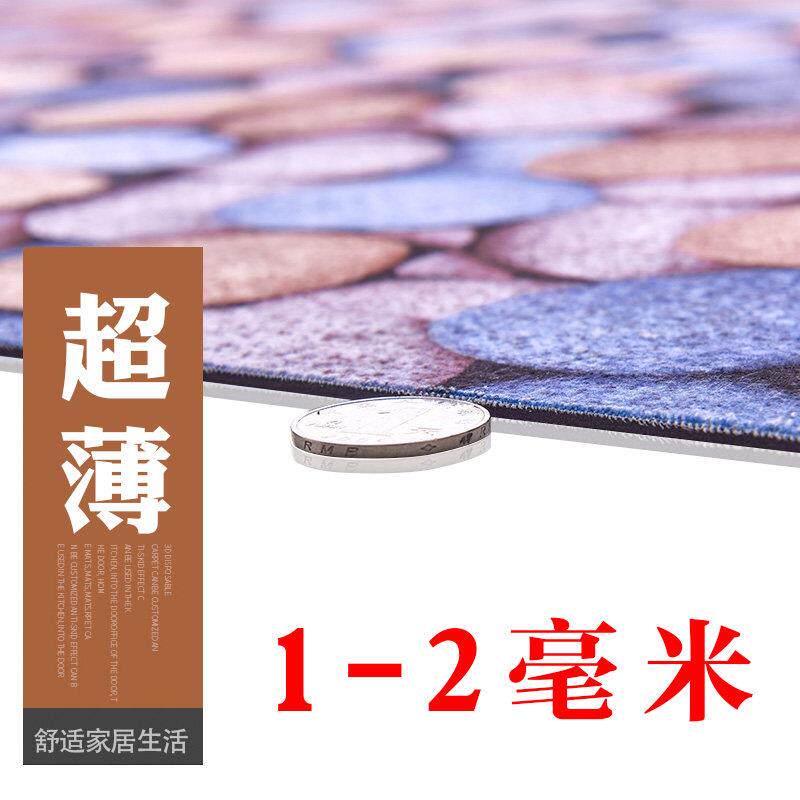 薄地毯超薄不卡门1mm吸水防滑可裁剪3d地垫门垫进门门口家用定制