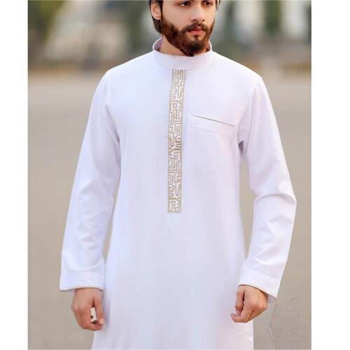 Men's long robe printed clothing men's robe