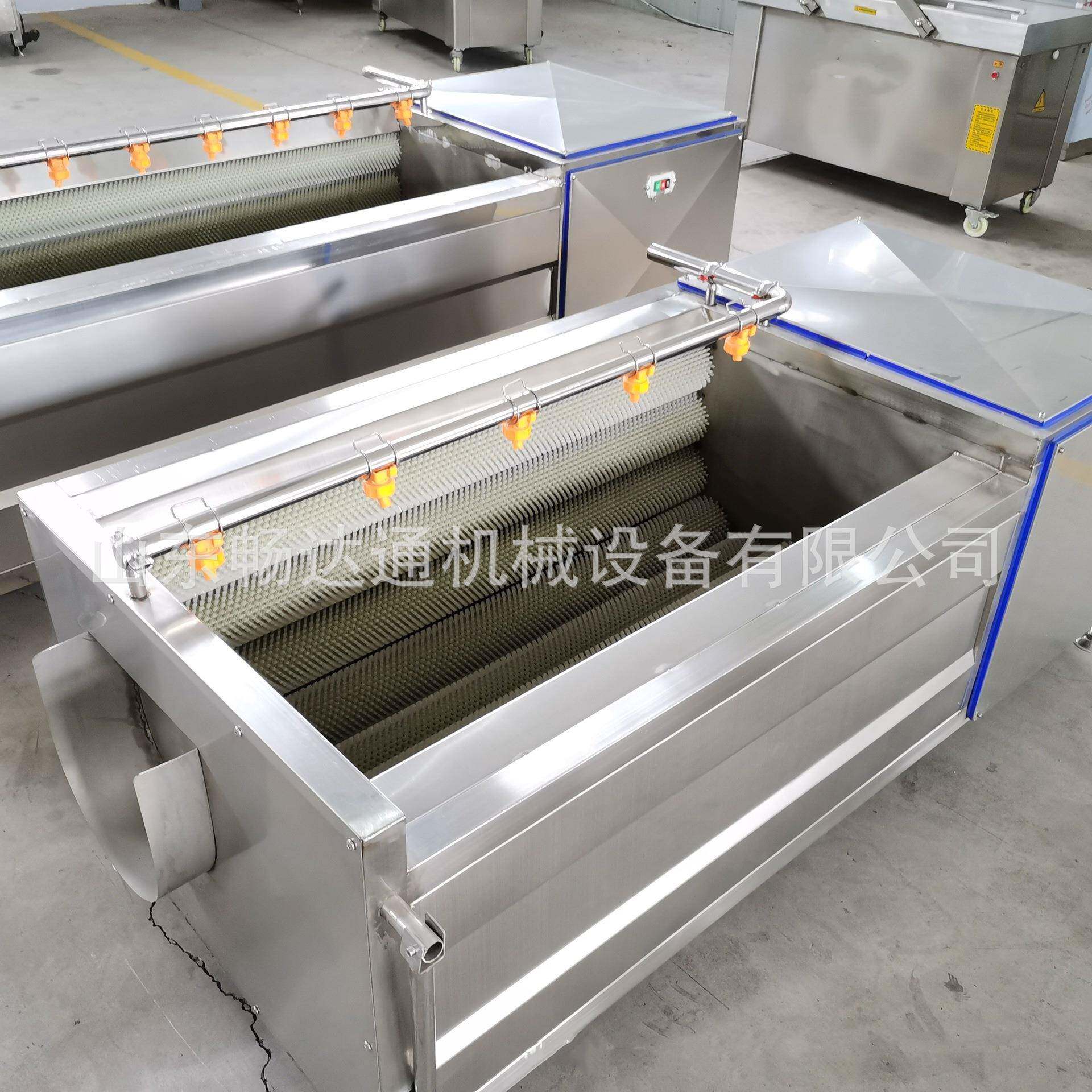 中小型毛刷清洗机莲藕马蹄土豆清洗设备洗大姜萝卜海螺机器