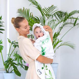 婴儿每月里程碑毯子柔软花卉记忆毯子女孩男孩可爱照片背景毯子