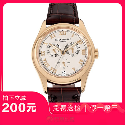 捡漏95新百达翡丽复杂功能计时系列黄金自动机械男表手表5035J图片