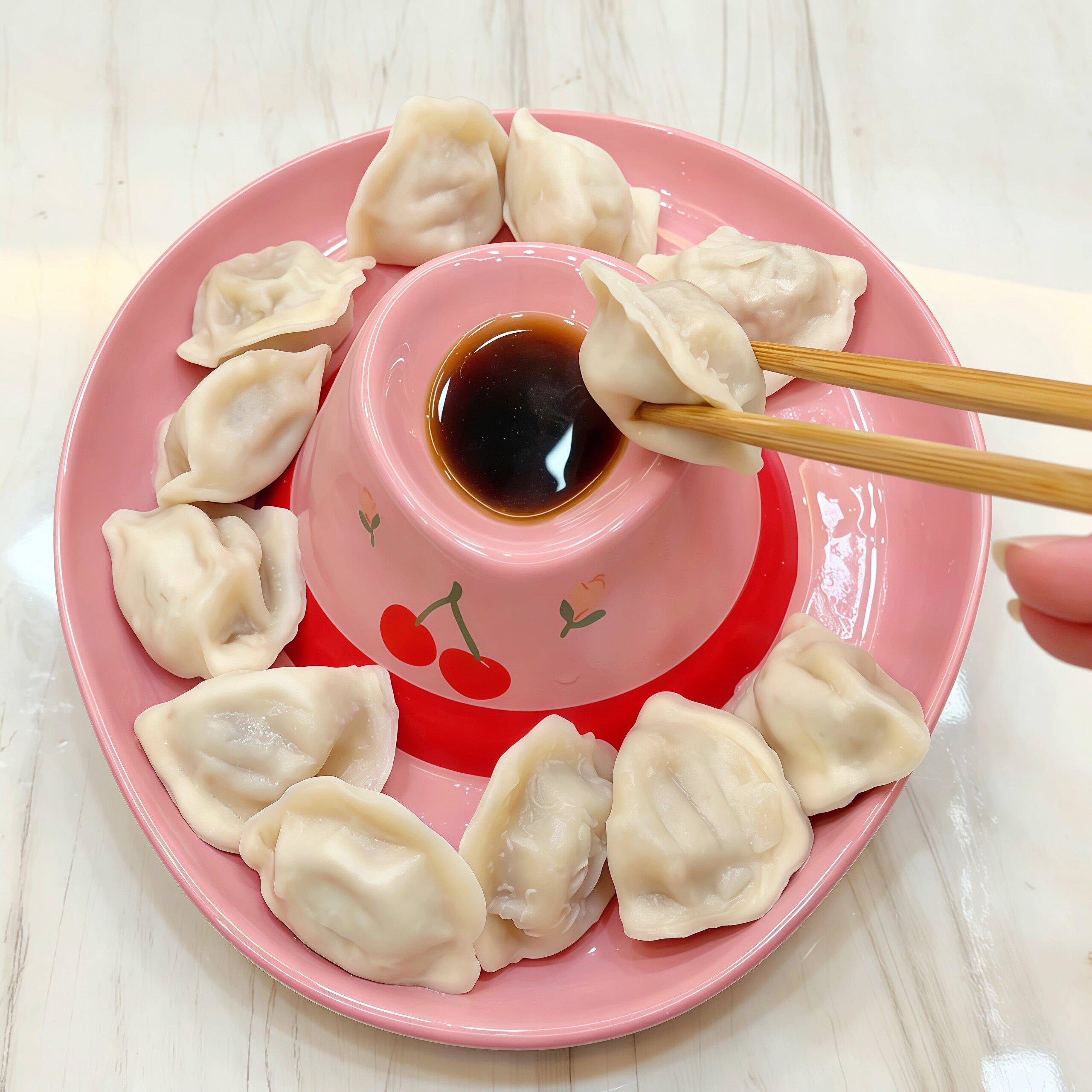 牛仔帽子饺子盘意陶瓷自带碟分格餐盘家创用早餐盘醋火锅用配菜盘