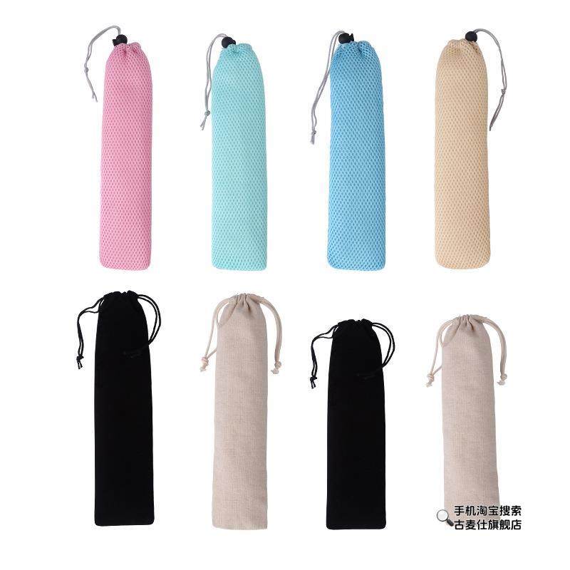 长条布袋便携式餐具筷子勺子束口亚麻棉抽绳布袋子网袋吸管收纳袋,收纳整理,被子防尘袋,淘宝优惠券,粉丝福利购,淘宝优惠卷