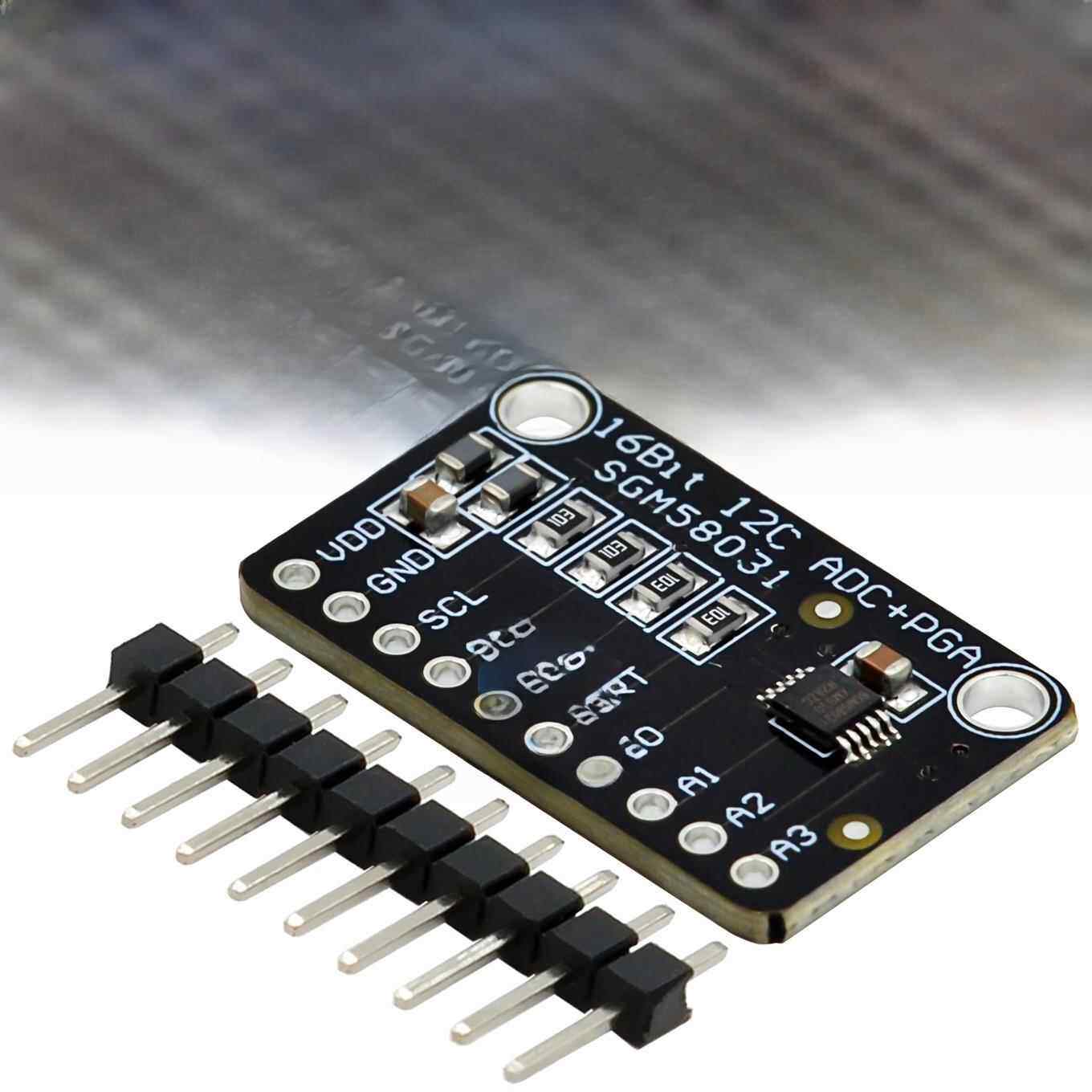 SGM58031开发板模块 16位高精度4通道模数ADC数据采集转换器