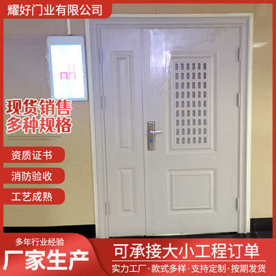钢制门入户门消防钢制门 防盗门工程子母进门 钢制平开门户家用
