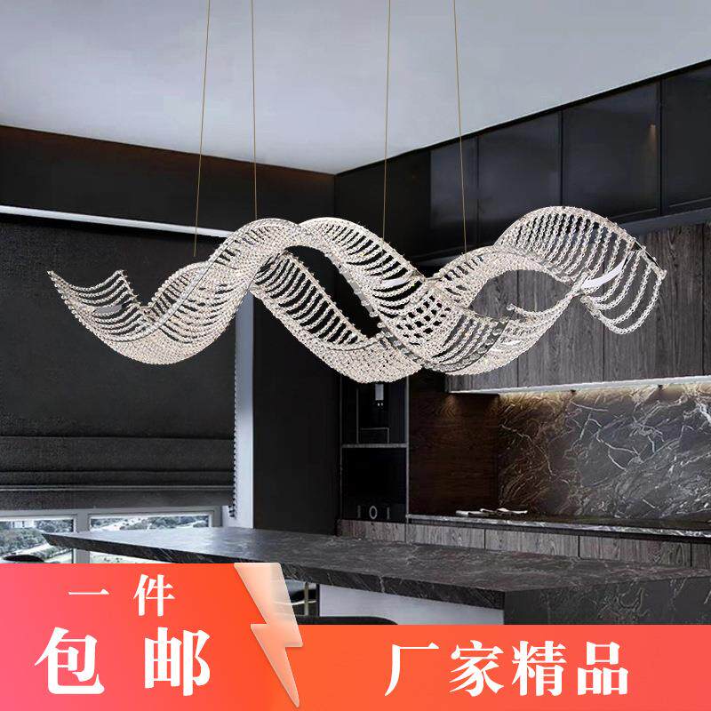 埃及水晶吊灯餐厅个性创意后现代北欧艺术长条前台吊灯吧台灯