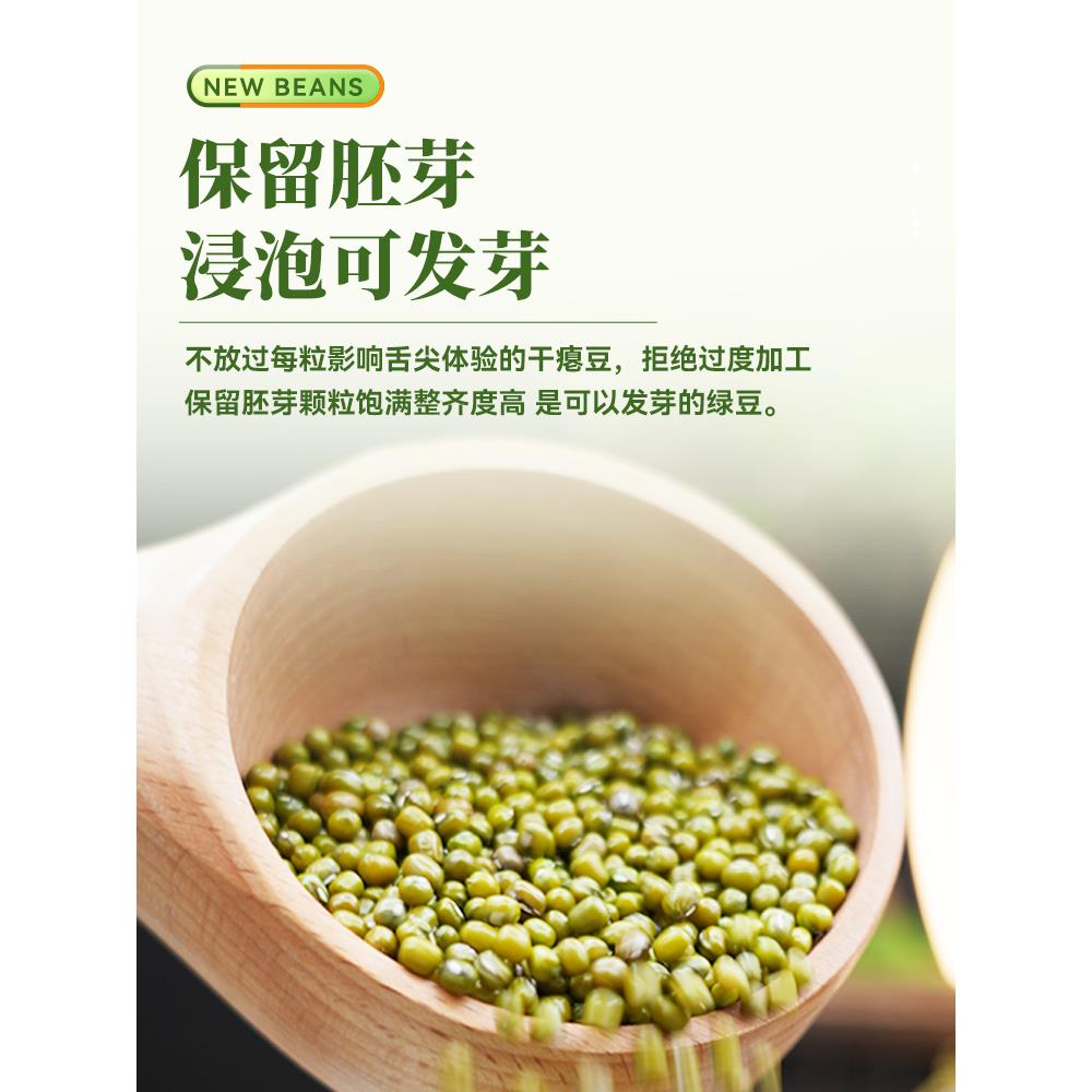 东北小绿豆新豆非转基因五谷杂粮豆子绿豆粥发豆芽专用农家自种