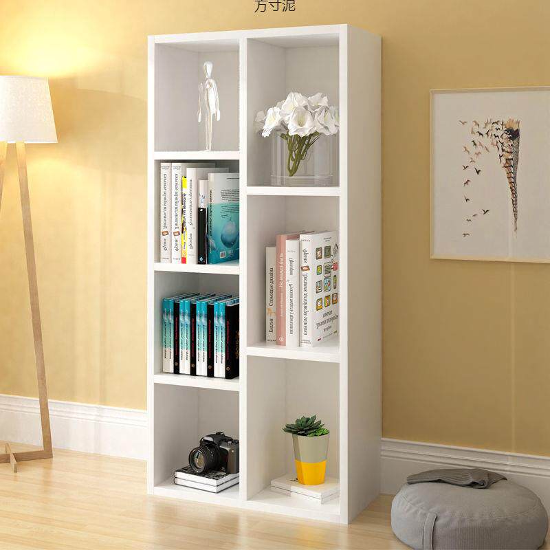 简约现代学生书柜简易落地置物柜书柜自由组合收纳储物柜格子柜厂