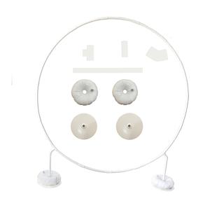 新款 饰 大底座婚庆PVC管圆环拱门单杆圆形花门户外草坪生日婚礼装