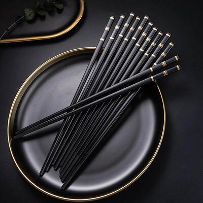 5 Pairs Chinese Japanese Chopsticks Sushi Sticks Korean Chop