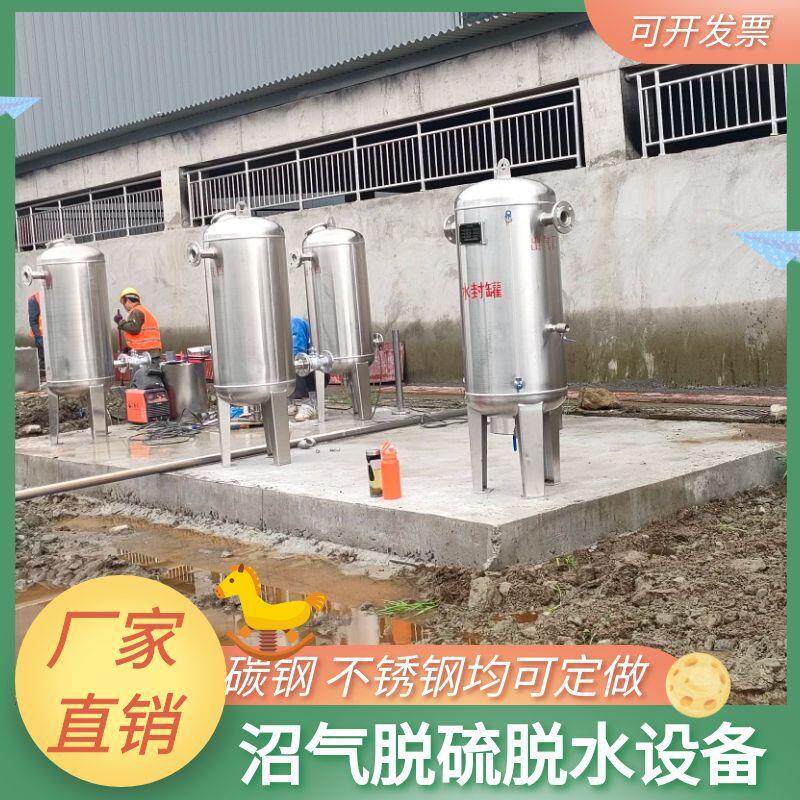 沼气燃烧净化设备不锈钢沼气脱硫罐脱硫塔尺寸图纸设计