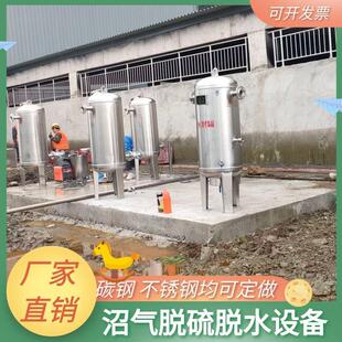 沼气燃烧净化设备不锈钢沼气脱硫罐脱硫塔尺寸图纸设计