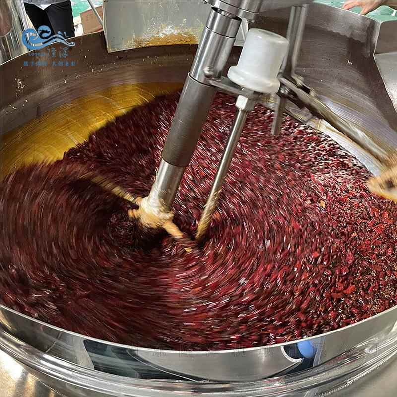 炒制火锅底料设备 650L全自动火VUP锅炒料炒料机 80器0斤火锅底设