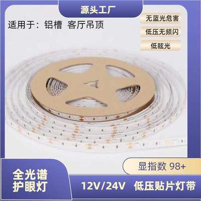 全光谱RA97高显色指数低压24V三色软灯带双色吊顶衣柜线性无主灯