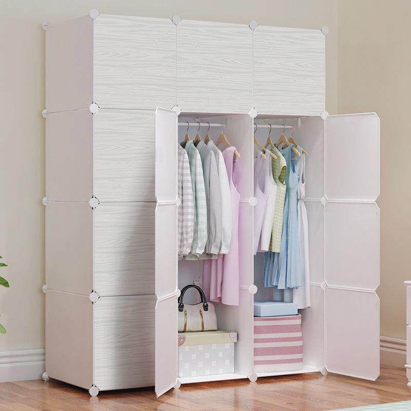 简易柜组装钢加粗管用卧室网衣红大衣服柜子多功能现代简约小BKY