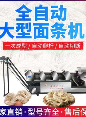 厂家大型仿手工面条机一次成型多功能爬杆面条机全自动鲜面机