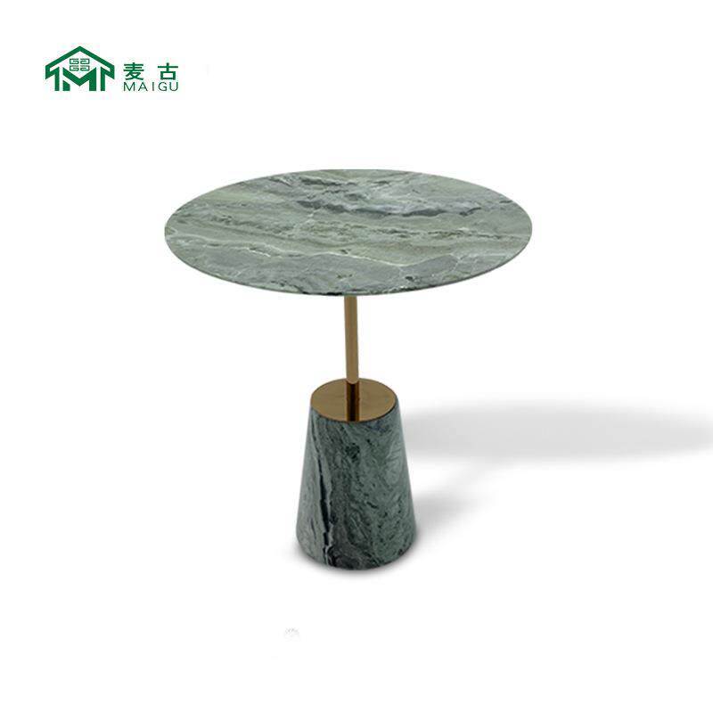 麦古 个性创意简约奢石云中翡翠边几现货角几样板房小户型家具