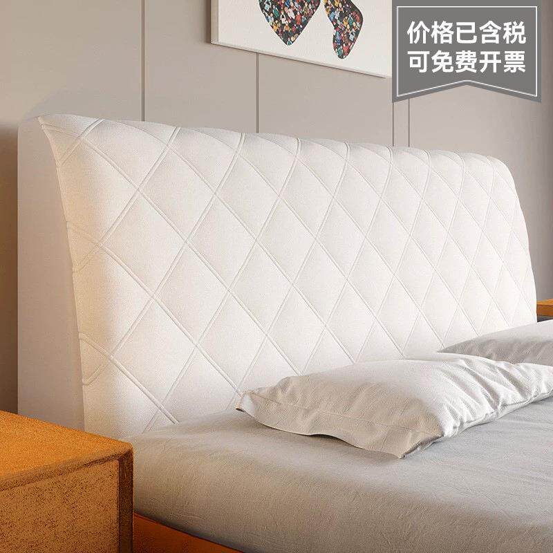 新款防撞床头罩简约风纯色通用床头保护套秋冬全包夹棉防尘罩包邮