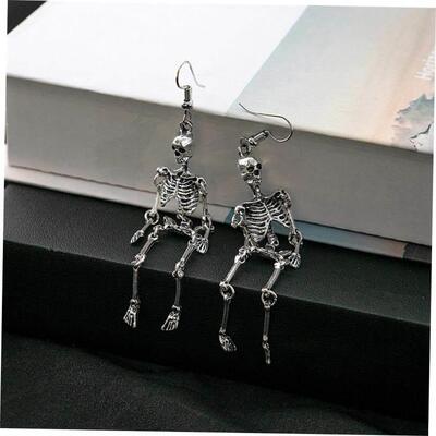 Halloween Skeleton Earrings and Earrings Female万圣节耳环