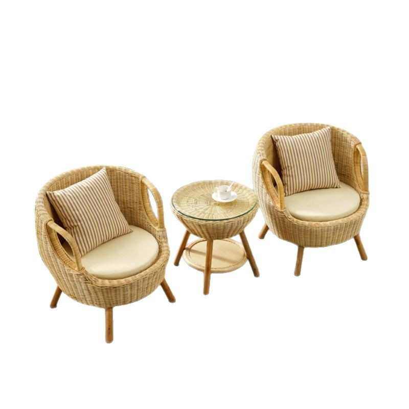 藤椅三件套阳台休闲客厅真藤靠背椅子茶几庭院户外家用真藤椅,住宅家具,家用茶台/茶桌,淘宝优惠券,粉丝福利购,淘宝优惠卷