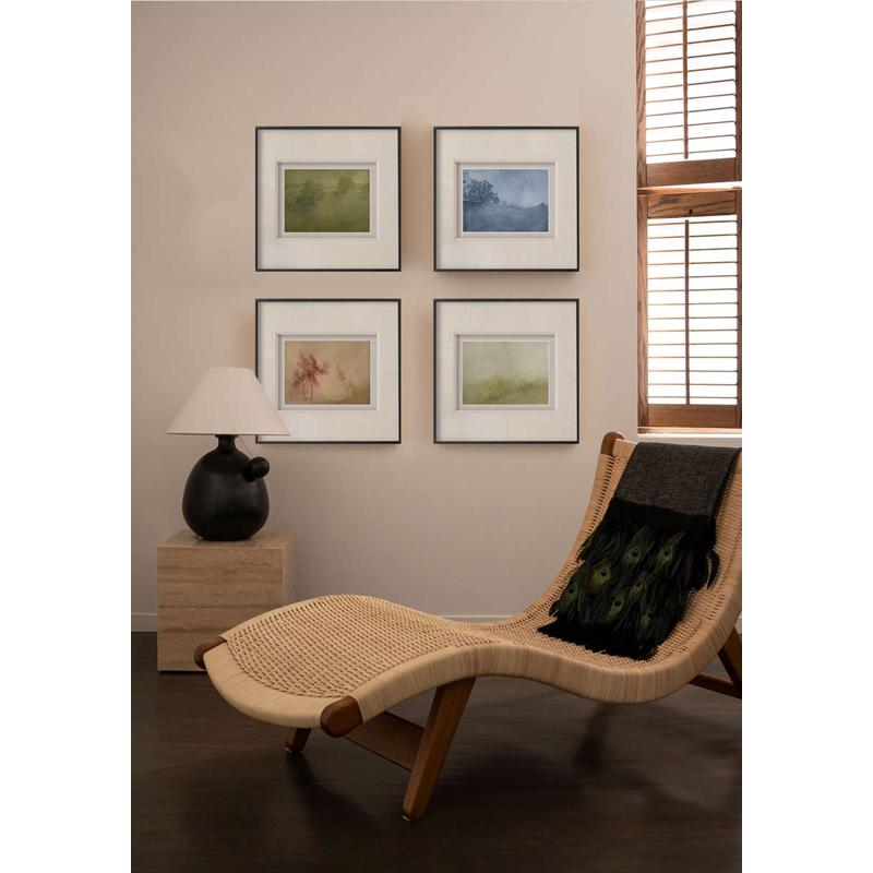 装饰简装裱极法式艺术中古现代风景挂画玄关植物悬浮画客厅装饰画图片