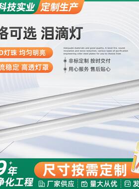 泪滴灯led灯低压应急雷达感应一体化长条净化灯防尘防潮冷库灯