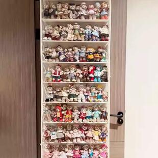 十层挂件棉花娃娃玩偶收纳挂袋透明防尘墙挂门後毛绒公仔收纳神器