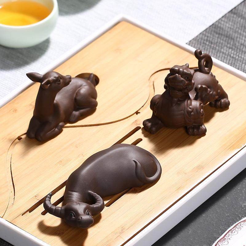 紫砂茶宠摆件龙九子创意茶玩茶桌饰品小囚牛睚眦狻猊饕餮蒲牢螭吻