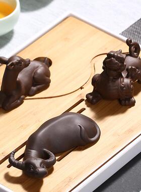 紫砂茶宠摆件龙九子创意茶玩茶桌饰品小囚牛睚眦狻猊饕餮蒲牢螭吻