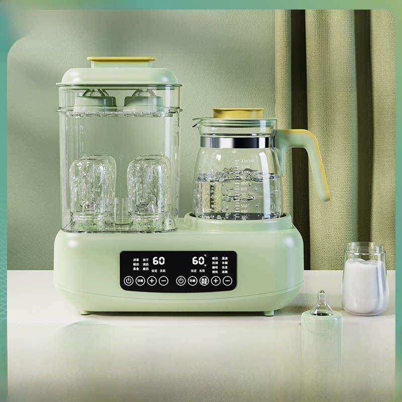 婴儿制奶恒温水壶，家用热水水壶，智能牛奶加热器，烘干瓶灭菌器