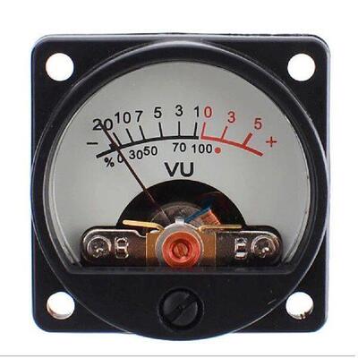 6V-12V Panel VU Meter Warm Back Light Recording 500UA VU