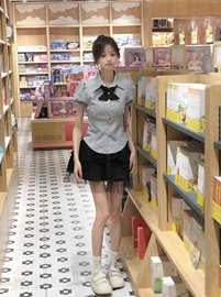 小个子日系jk制服套装，女夏季韩式短袖衬衫，黑色蛋糕蓬蓬裙两件套裙