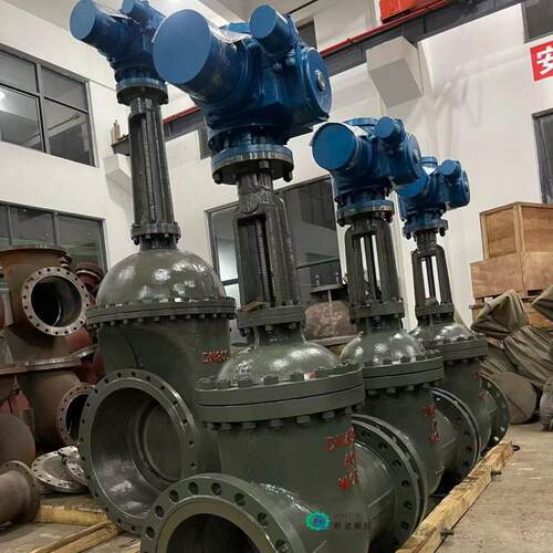 法兰电动闸阀Z941H-16CDN500一体式智能型开关量控制DZW180-24