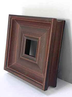 式4715现代简约正方形实木复相框黑色古画装裱框挂美墙素油描水彩