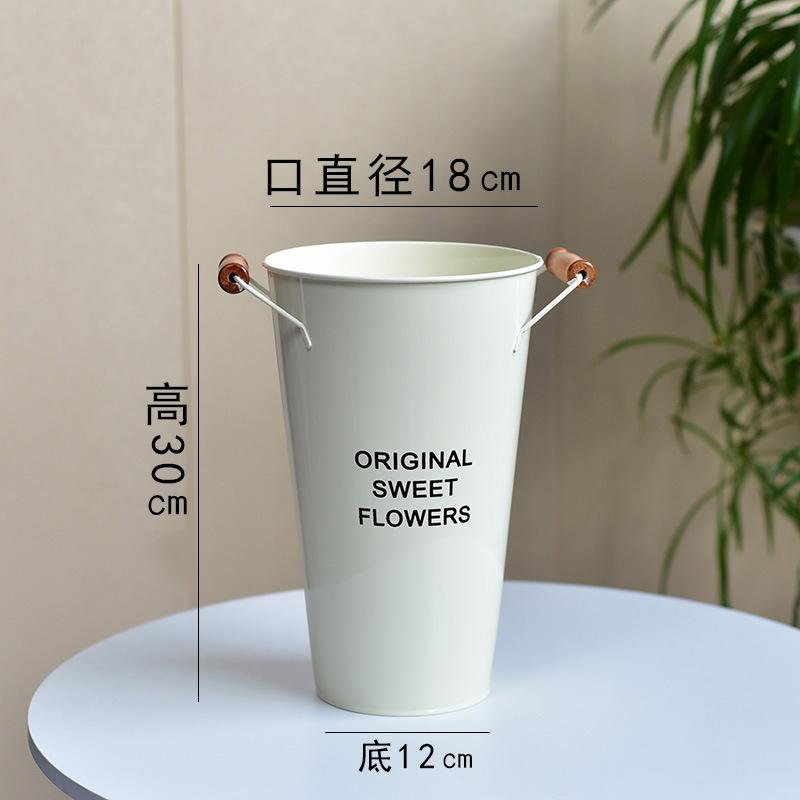 醒花桶高颜值专用塑料专业欧风花筒花盆花束复古橱窗家庭家用特大
