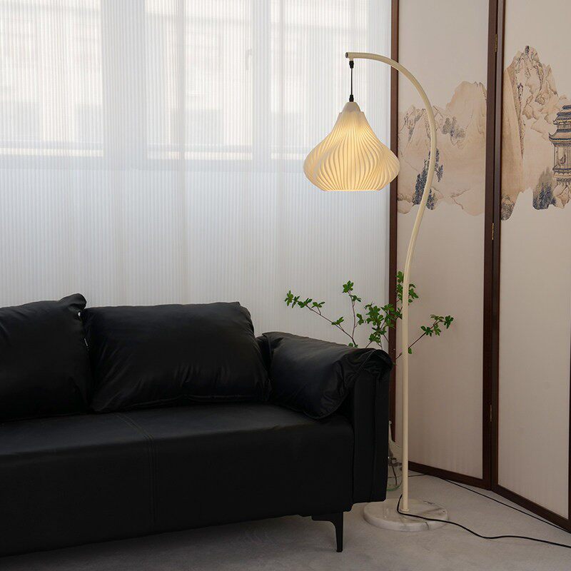 中古风奶油风钓鱼灯落地灯客厅沙发旁边高级感卧室书房牀头立式灯
