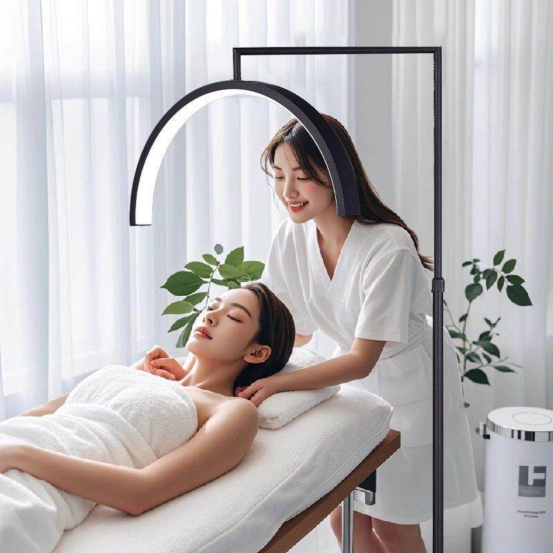 LED美容灯美睫纹绣纹眉纹身美甲祛痘工作专用照明补光U型落地台灯