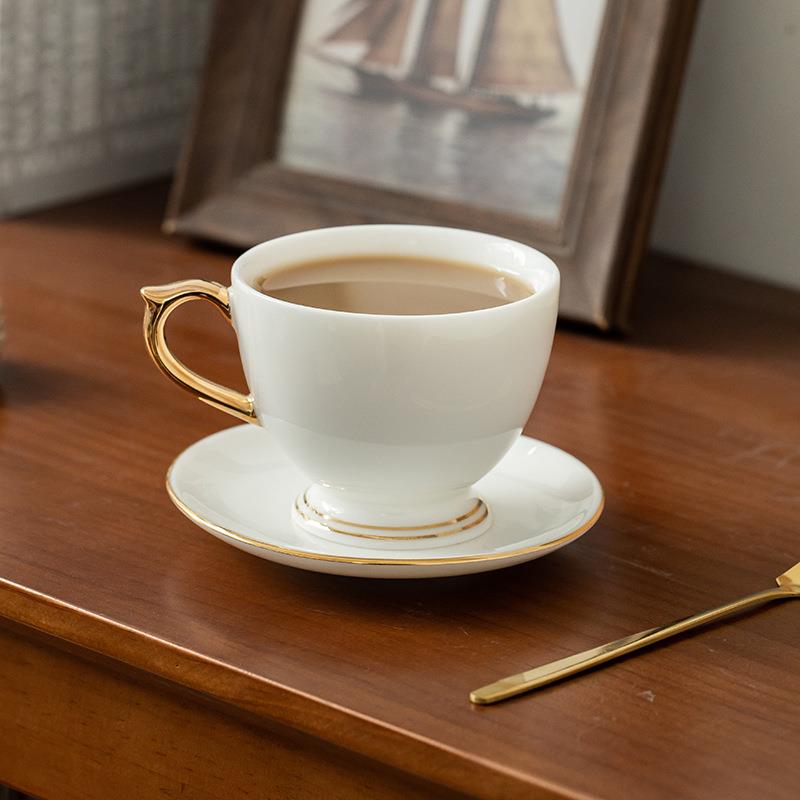 大号羊脂玉咖啡杯茶杯玉白瓷防烫牛奶杯早餐杯奶茶豆浆杯
