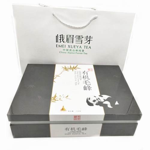 峨眉雪芽有机毛峰152g四川茶叶峨眉山高山林间茶成都礼盒装绿茶叶